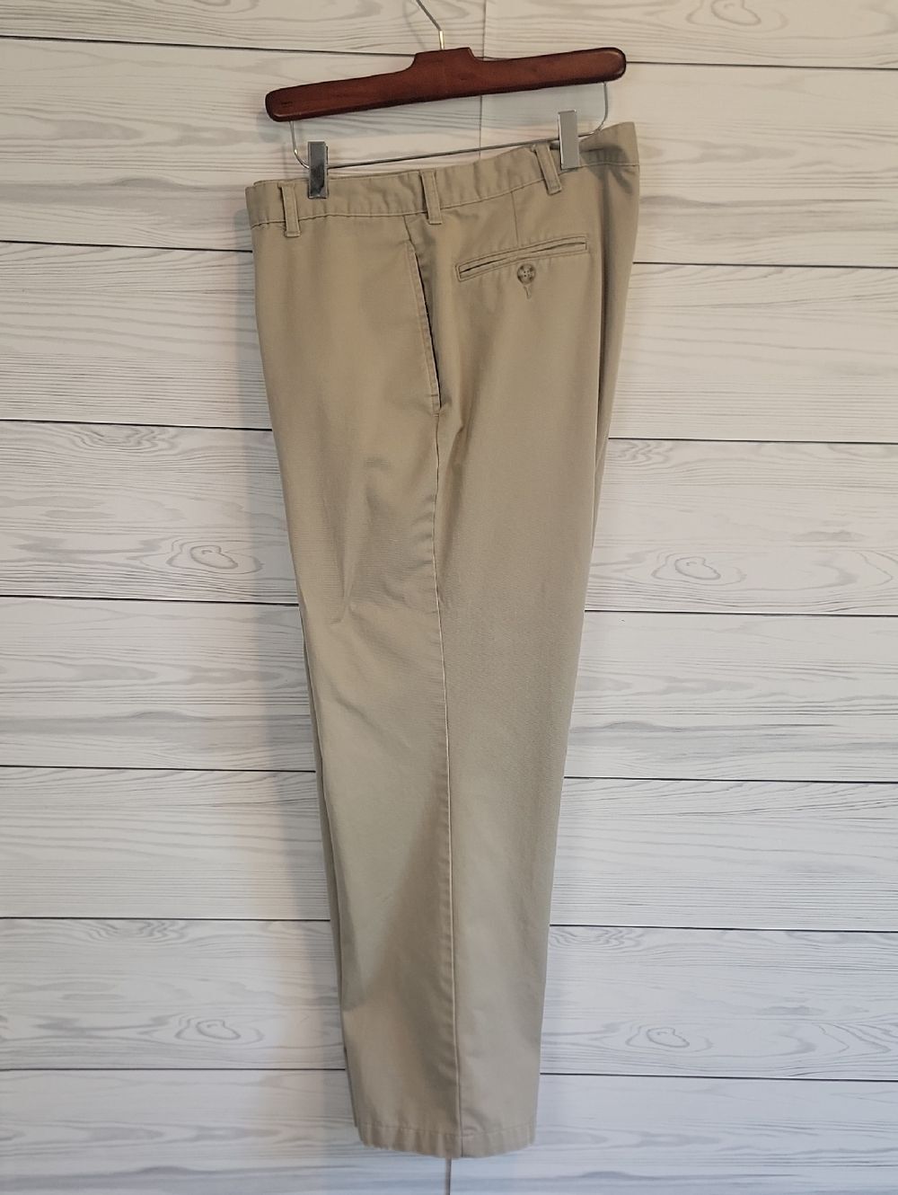 Dockers Chinos Clasdic Straight Leg Flat Panel Front - Tan Mens Size 38" X 30"